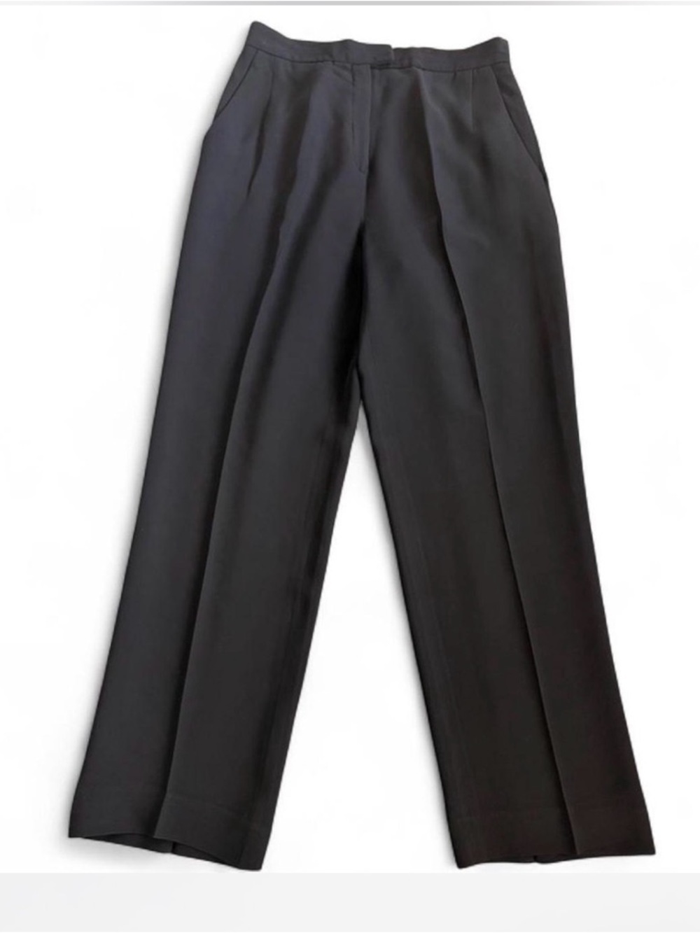 Lafayette 148 New York Black Wide-Leg Trousers